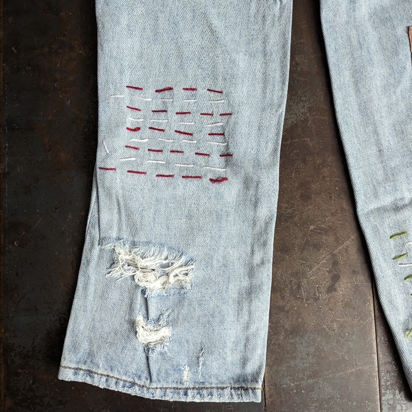 BDG Urban Outfitters Patchwork Cowboy Jeans size 26 - Picture 8 of 14